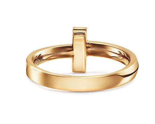 3.89g weight 18K Solid Gold Jewellery ring 2.5mm Width for Engagement Wedding