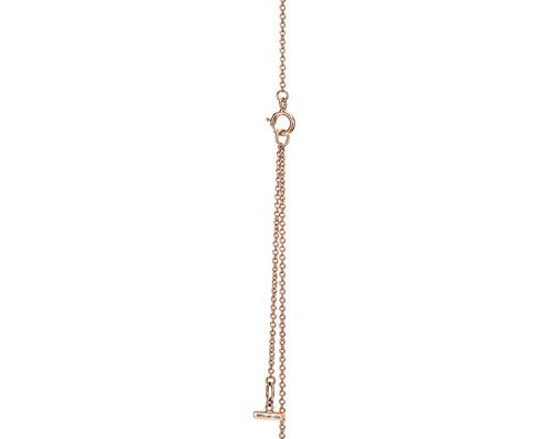 0.05ct Diamond And Mother Of Pearl Circle Pendant 18k Rose Gold material OEM