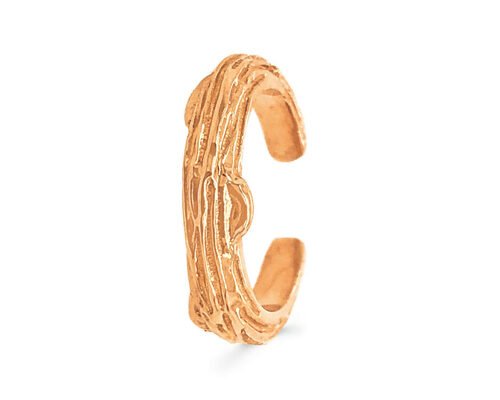 Prong Setting 9k Gold Earrings Tree Bark Style 9mm 8mm 7mm Size