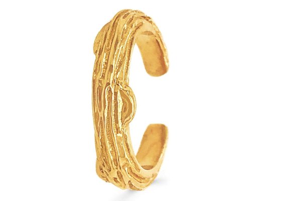 Prong Setting 9k Gold Earrings Tree Bark Style 9mm 8mm 7mm Size